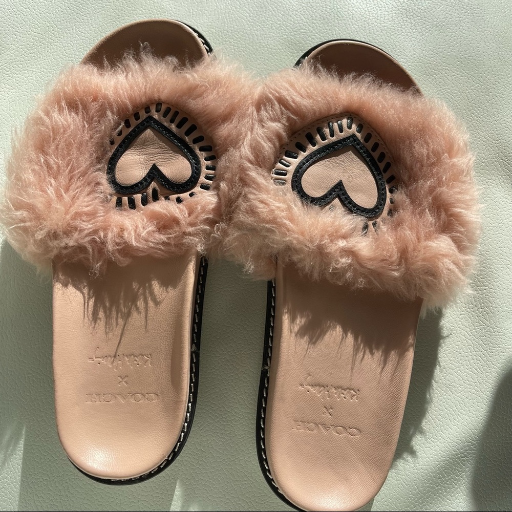 Limited Edition COACH x Keith Haring slides